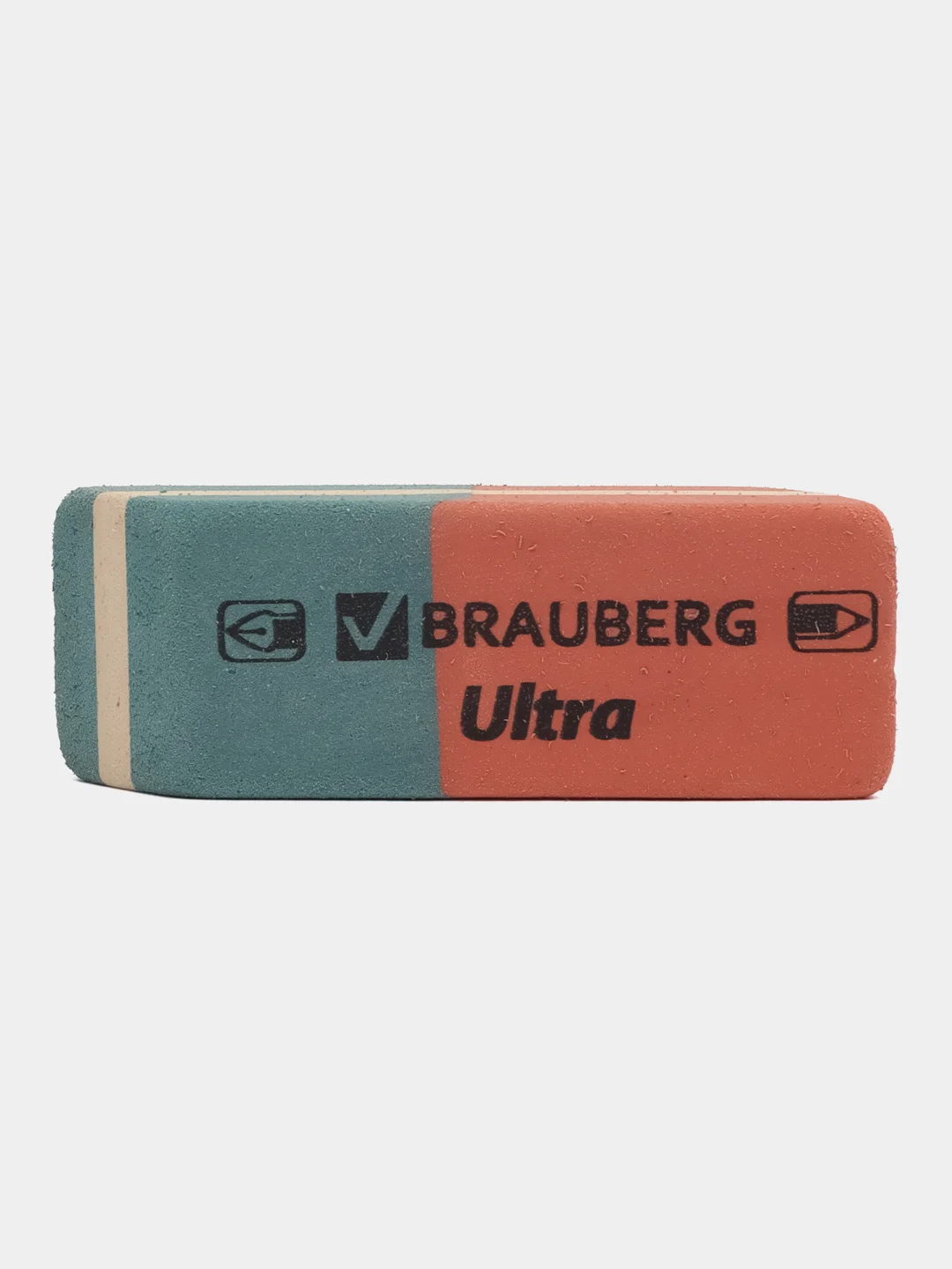 Ластик, упаковка до 5 шт, Brauberg Ultra, 41 х 14 х 8 мм, красно-синий, натуральный каучук
