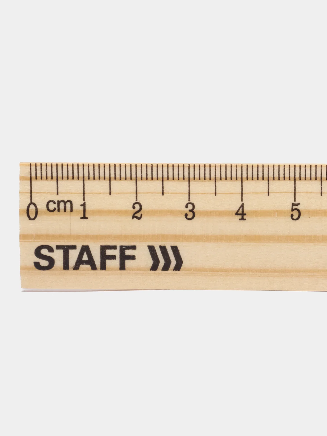 Линейка, упаковка до 5 шт, деревянная 15 см, STAFF, канадская сосна