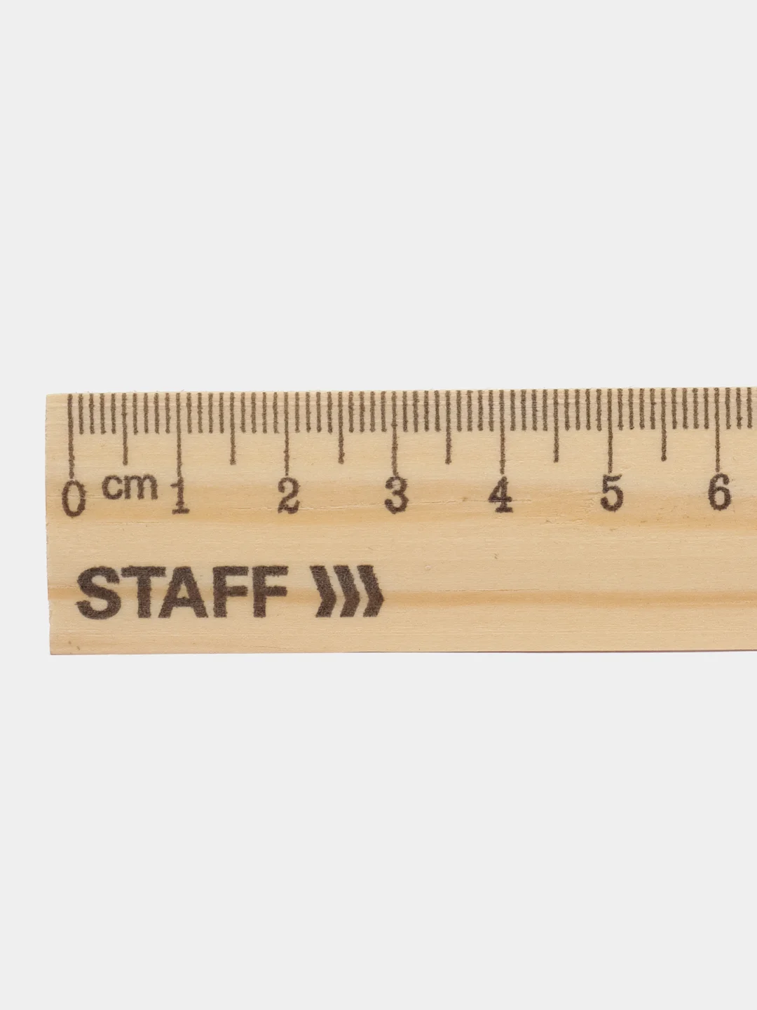 Линейка, упаковка до 5 шт, деревянная 25 см, STAFF, канадская сосна