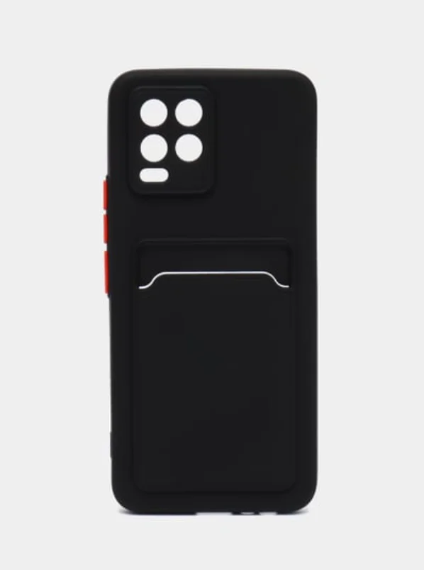 Чехол для Realme 8 4G, 8 Pro (Реалми 8 Про), с карманом для карт