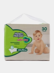 Пеленки детские одноразовые Helen Harper Soft&Dry 60*90, 30 шт.
