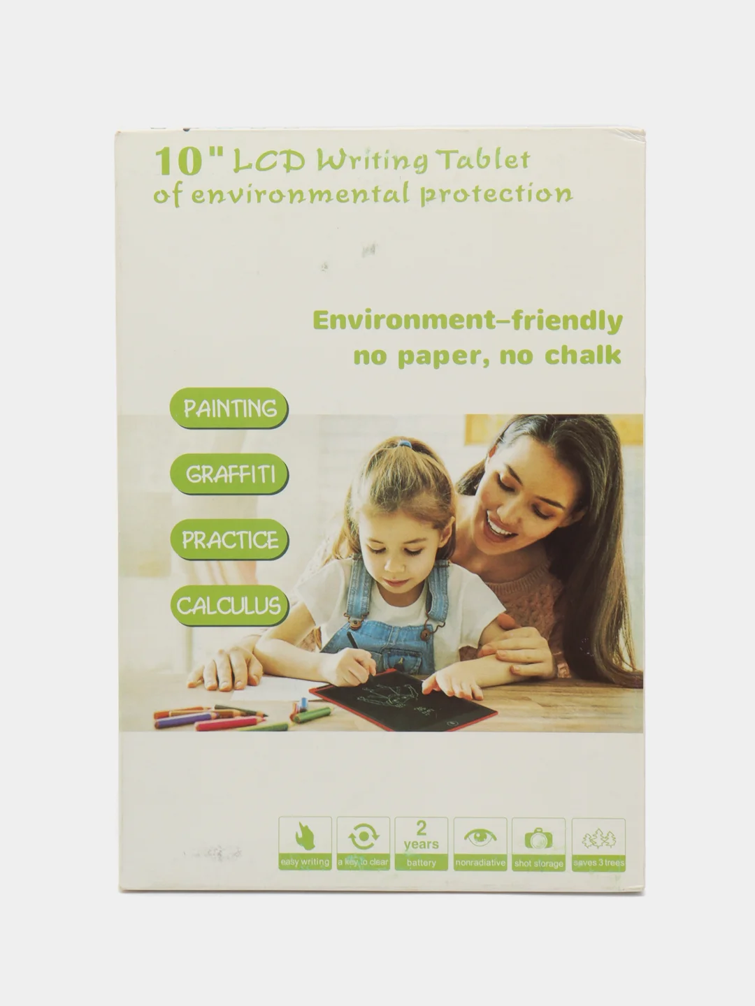 Белый графический планшет LCD Panel Colorfull цветной