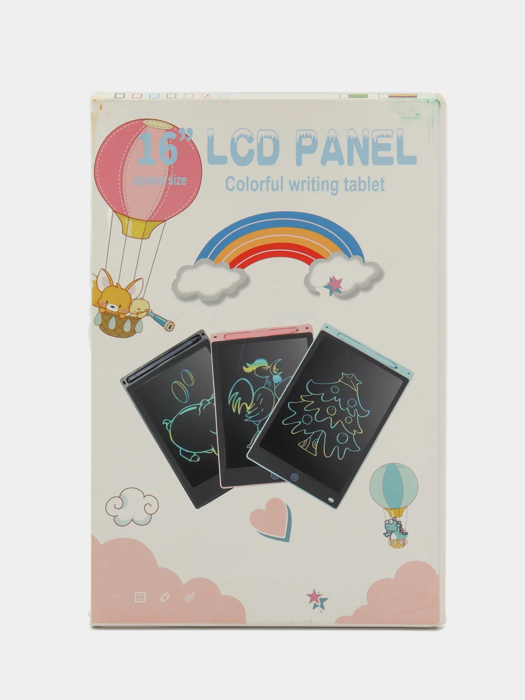 Красный графический планшет LCD Panel Colorfull цветной
