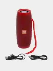 Красный беспроводная Bluetooth колонка TG-157, Портативная колонка с LED подсветкой