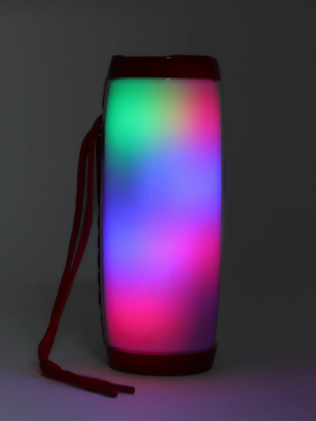 Красный беспроводная Bluetooth колонка TG-157, Портативная колонка с LED подсветкой