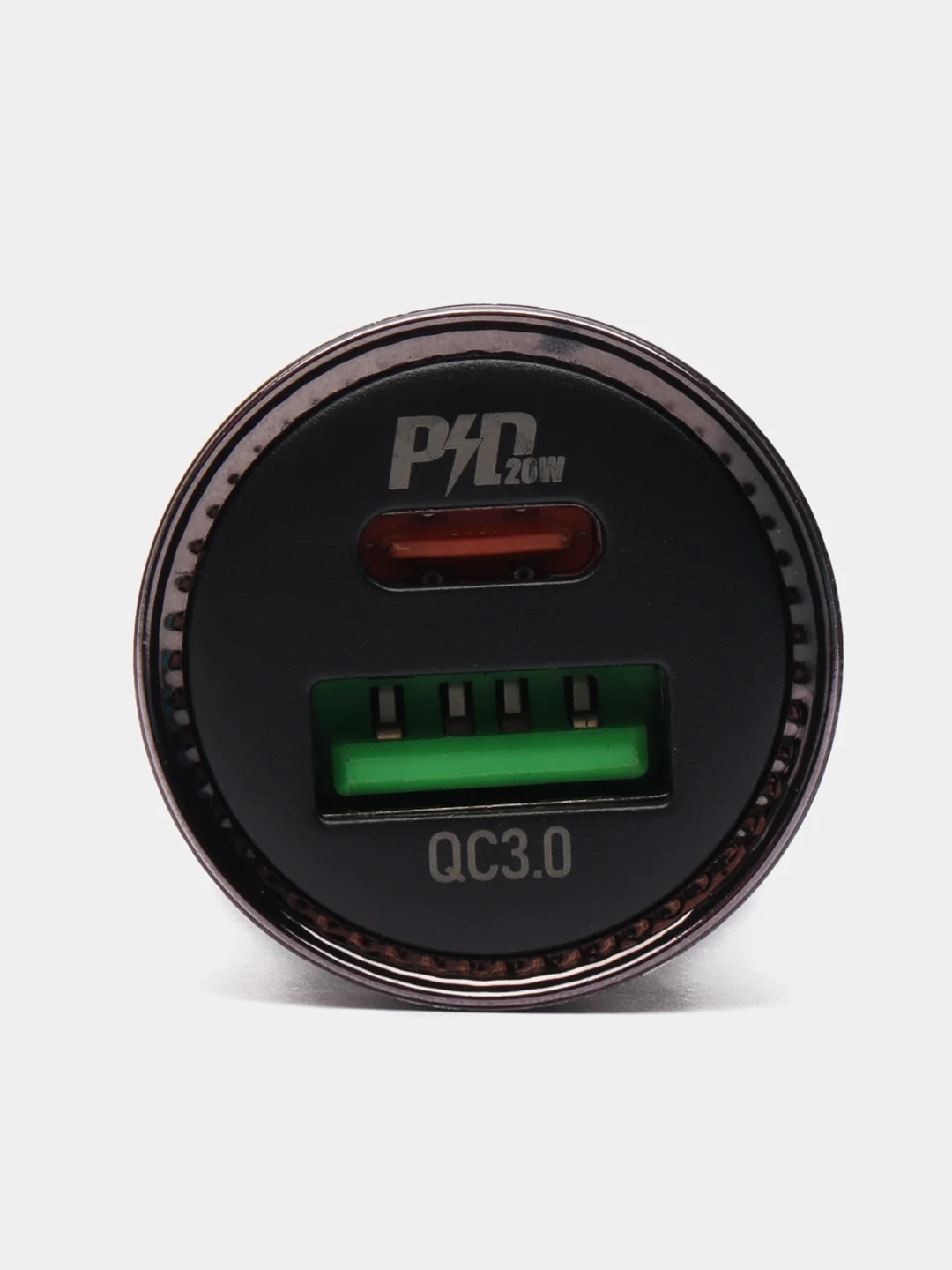 Черный автомобильное зарядное устройство Hoco Z44 Leading USB+USB Type-C PD + QC3.0 (черное)