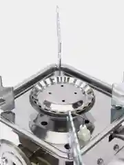Красный туристическая газовая горелка компактная. Газовая горелка. Плита газовая туристическая