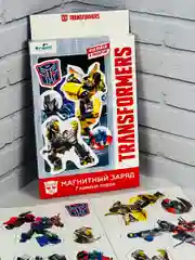 Трансформеры игра магниты для доски детские магнитики на холодильник мальчику робот герои