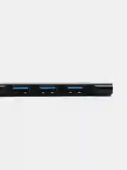 Черный usb HUB 3.0 на 4 порта, Разветвитель Type-C HUB 3.0, концентратор, юсб хаб
