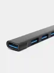 Черный usb HUB 3.0 на 4 порта, Разветвитель Type-C HUB 3.0, концентратор, юсб хаб