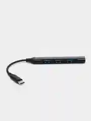 Черный usb HUB 3.0 на 4 порта, Разветвитель Type-C HUB 3.0, концентратор, юсб хаб