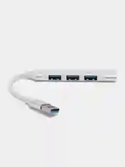 Серебряный usb HUB 3.0 на 4 порта, Разветвитель Type-C HUB 3.0, концентратор, юсб хаб