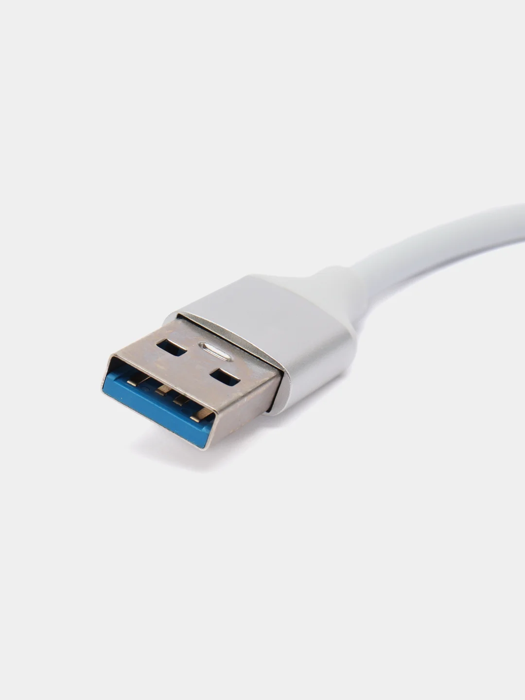 Серебряный usb HUB 3.0 на 4 порта, Разветвитель Type-C HUB 3.0, концентратор, юсб хаб