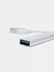 Серебряный usb HUB 3.0 на 4 порта, Разветвитель Type-C HUB 3.0, концентратор, юсб хаб
