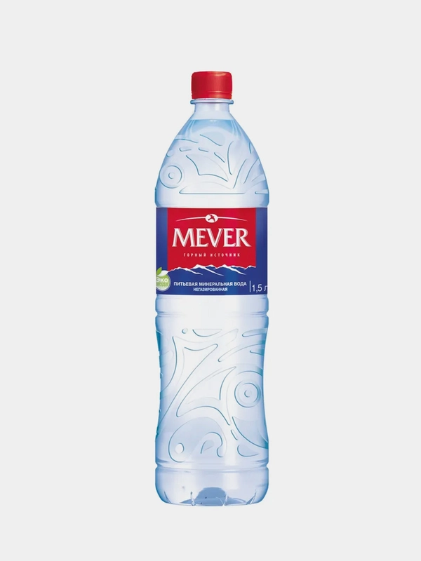Вода минеральная природная столовая питьевая МЕVER, 1.5 л, негазированная