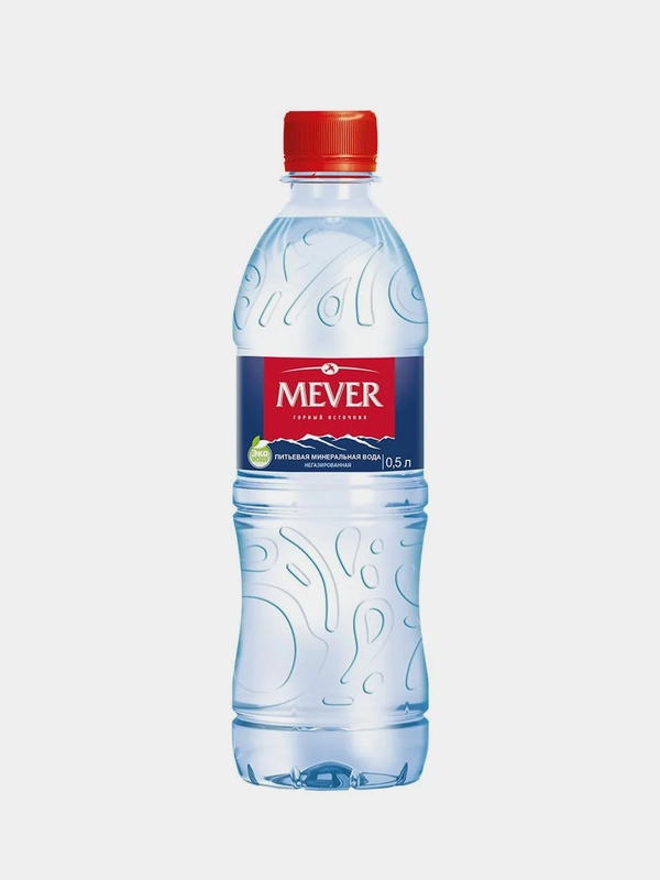 Вода минеральная природная столовая питьевая "МEVER" 0,5 пэт негаз