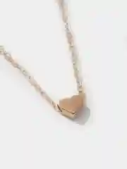 Золотой цепочка с подвеской сердце,  клевер, кулон