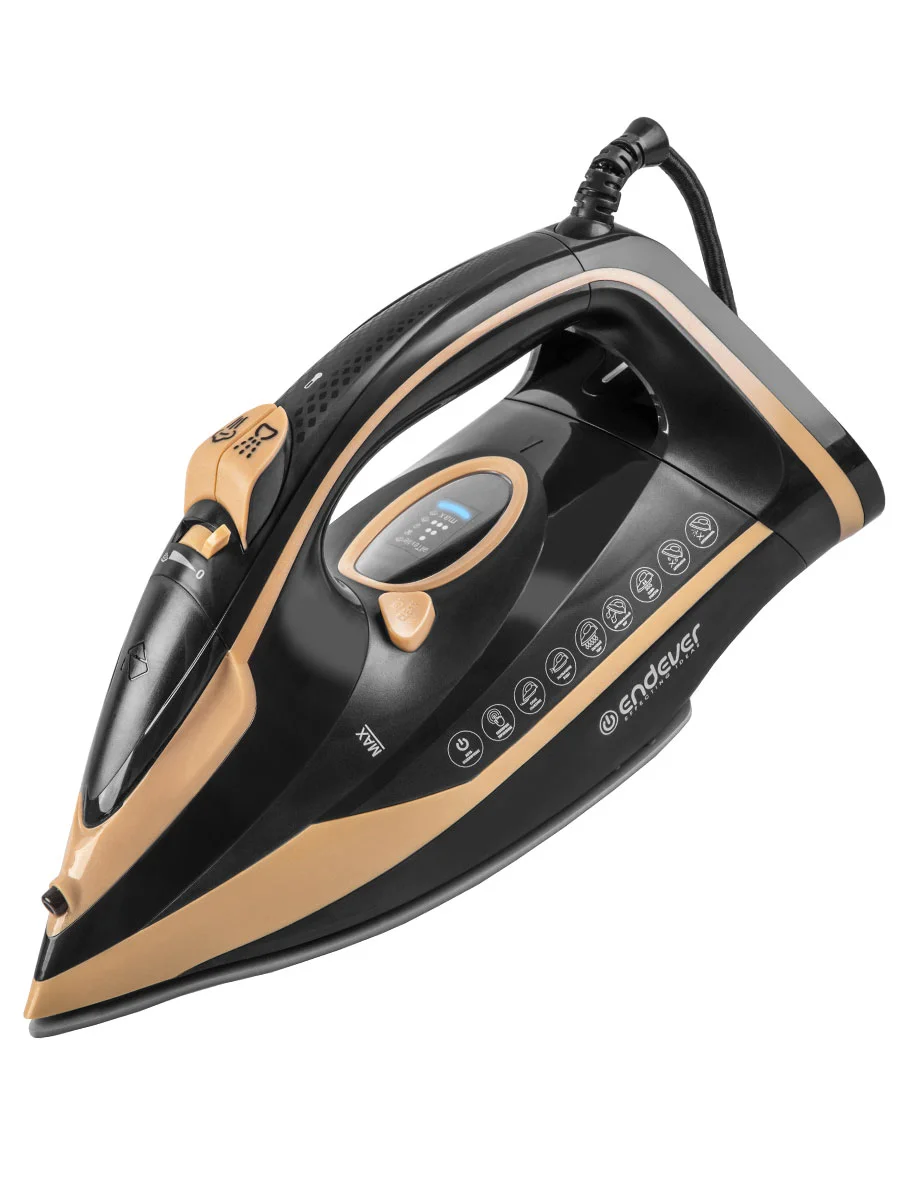 Черный утюг электрический Endever Delta-226
