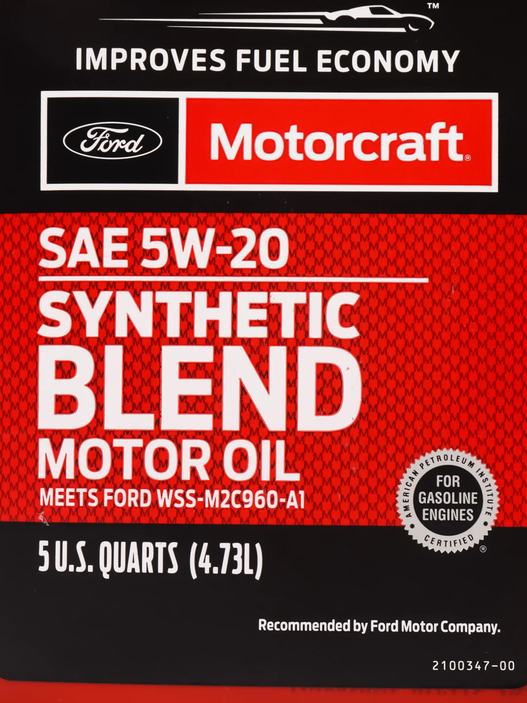 Моторное масло FORD MOTORCRAFT 5W20 (4,73л) Арт. XO5W205Q3SP