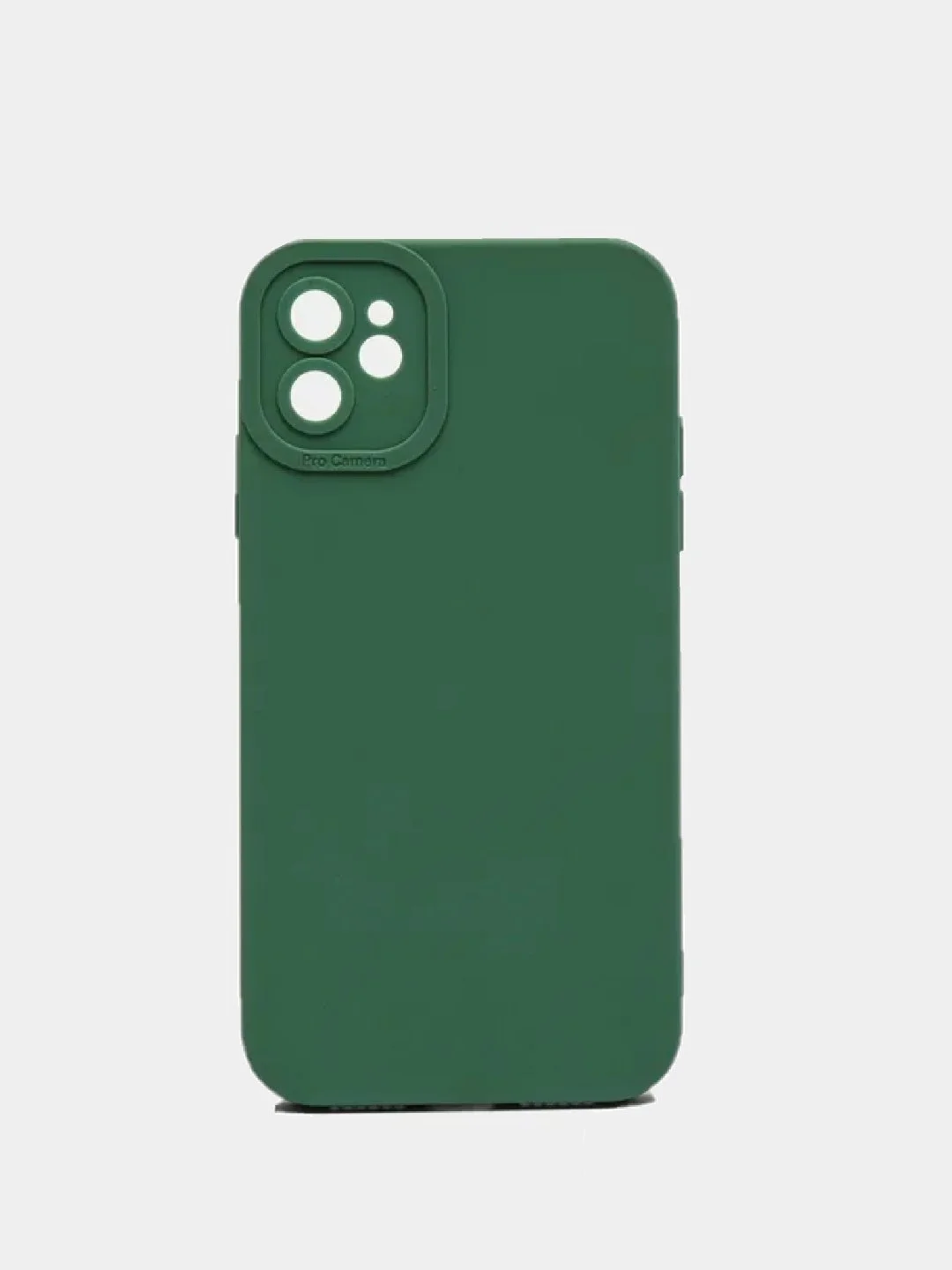 Зеленый чехол силиконовый мягкий для iPhone XR / 11 / 12 / 13 / 14 / 15 / 15Pro / 15 Pro Max
