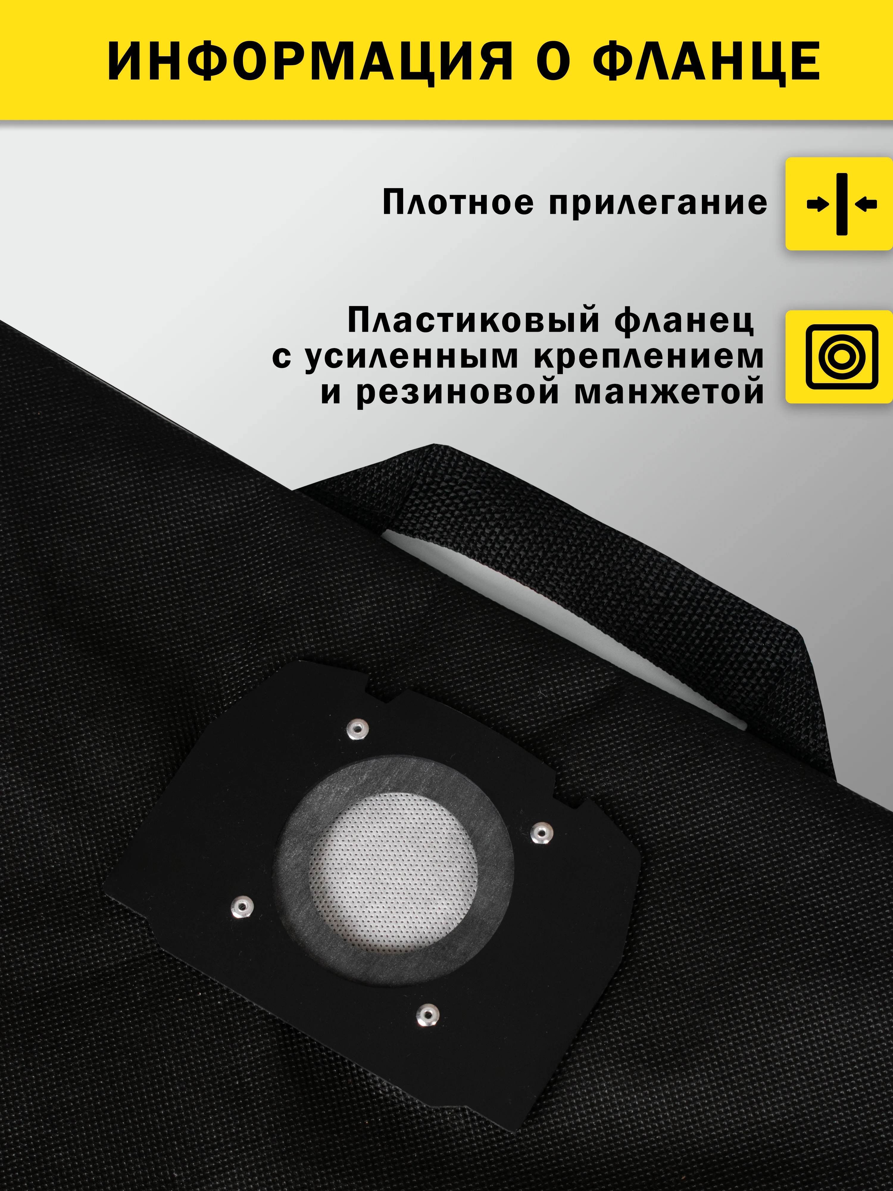 Многоразовый мешок на молнии для пылесоса KARCHER WD4, WD5, WD6 / Керхер вд3, вд4 вд5