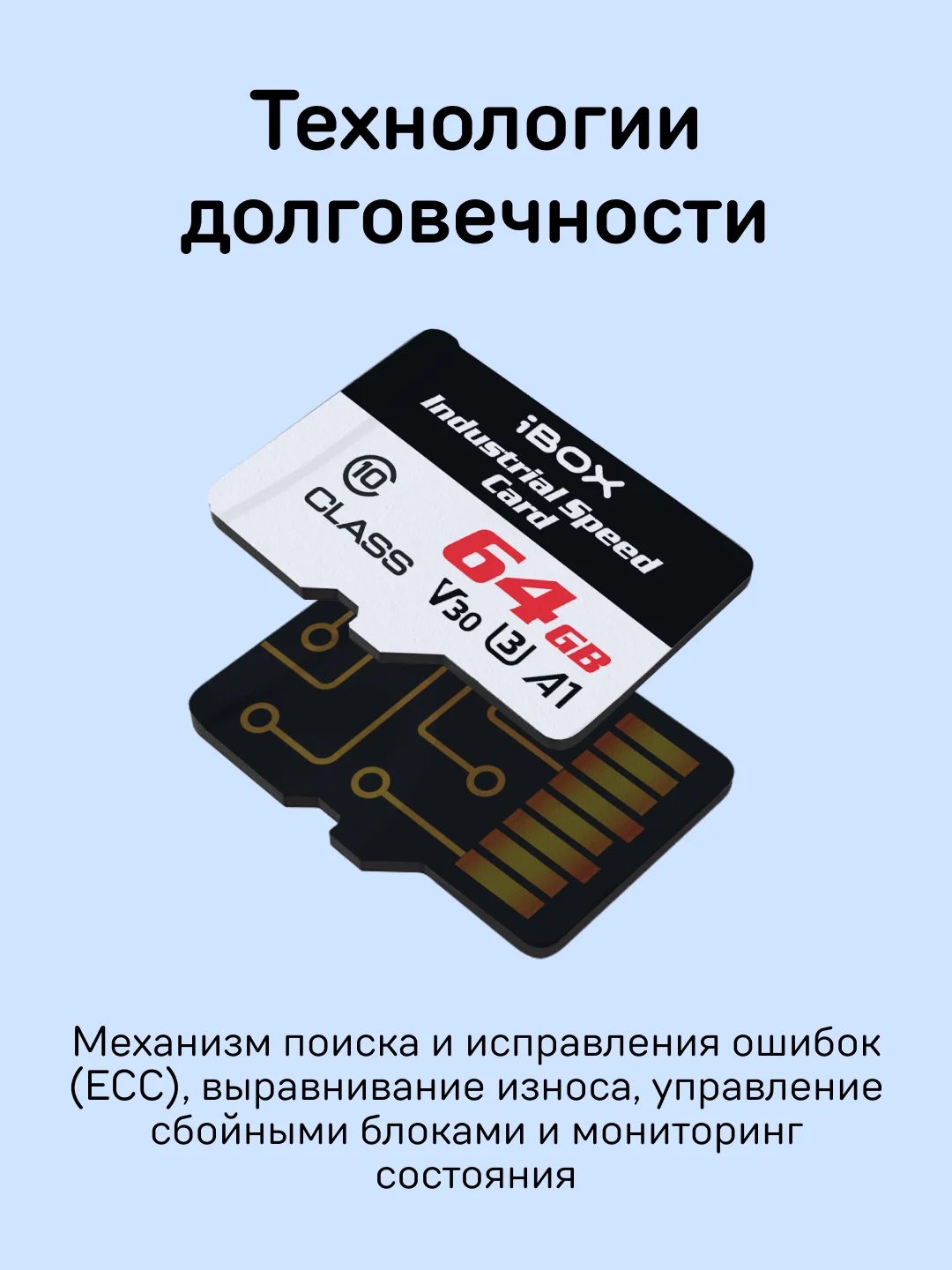 Карта памяти iBOX Industrial Card 64 GB
