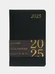 Ежедневник датированный 2025 Brauberg, планер планинг записная книжка А5, под кожу