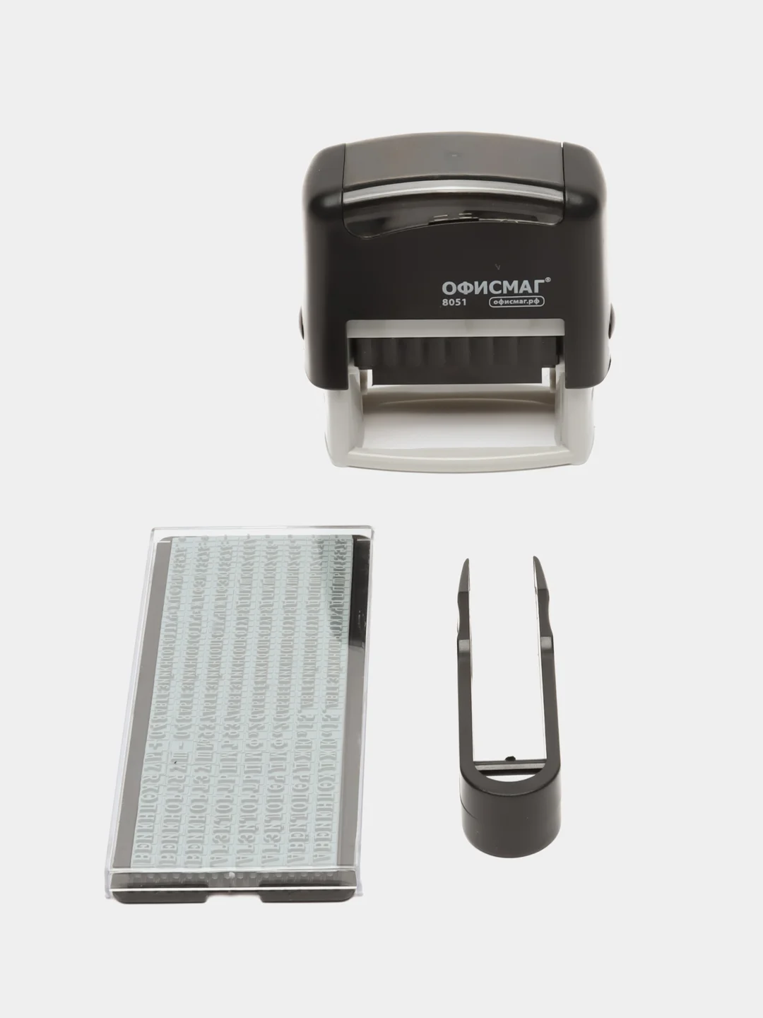 Печать самонаборная Офисмаг Printer 8051, 271923, канцелярская, штамп 3-строчный, касса