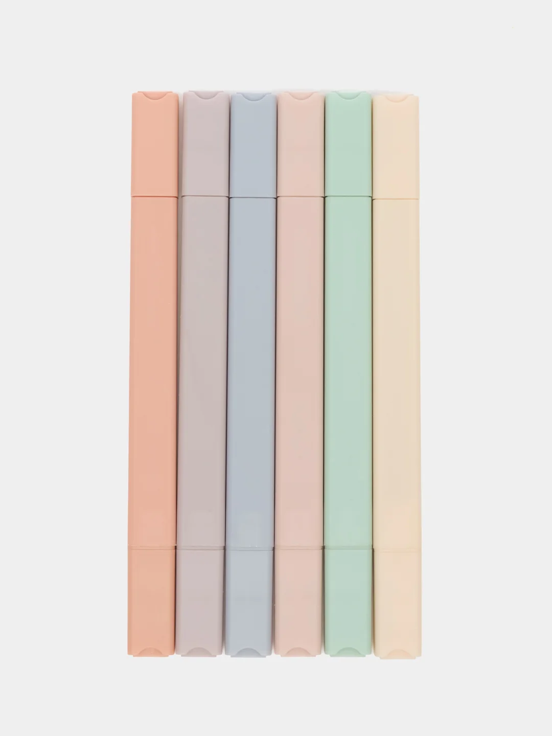 Текстовыделители Brauberg Morandi, двусторонние, набор 6 цв моранди, маркеры выделители