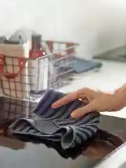 Салфетка двухсторонняя для сильных загрязнений 30х30 см Cozy Clean темно-серые набор 2 шт