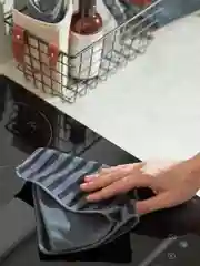 Салфетка двухсторонняя для сильных загрязнений 30х30 см Cozy Clean темно-серые набор 2 шт