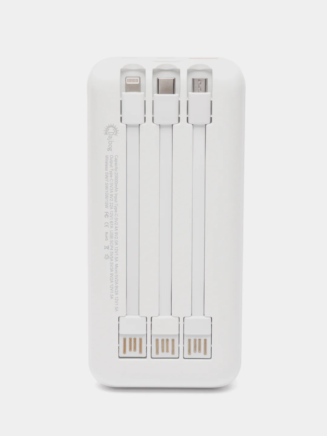 Power Bank Dajbog 20000 Mah с беспроводной зарядкой