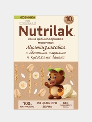 Каша мультизлаковая Nutrilak Procereals, овсяные хлопья и банан, с 10 месяцев, 200 г