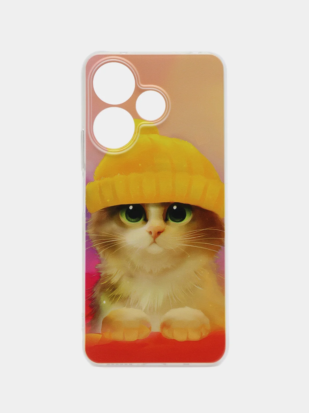 Желтый чехол на Redmi Note 13R/Redmi 13/Poco M6 4G / Редми Нот 13R/Редми 13/Поко М6 4G прозрачный