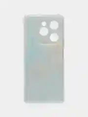 Голубой чехол на Tecno Spark 20 Pro 5G / Текно Спарк 20 Про 5G с принтом, защита камеры