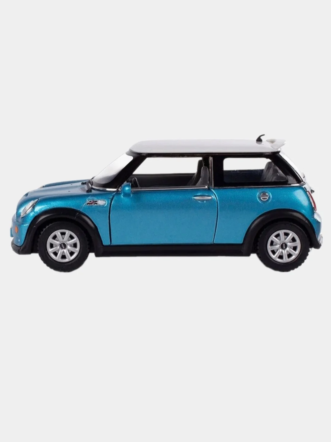 Синий машинка металлическая инерционная Mini Cooper S KT5059 1:28 KINSMART