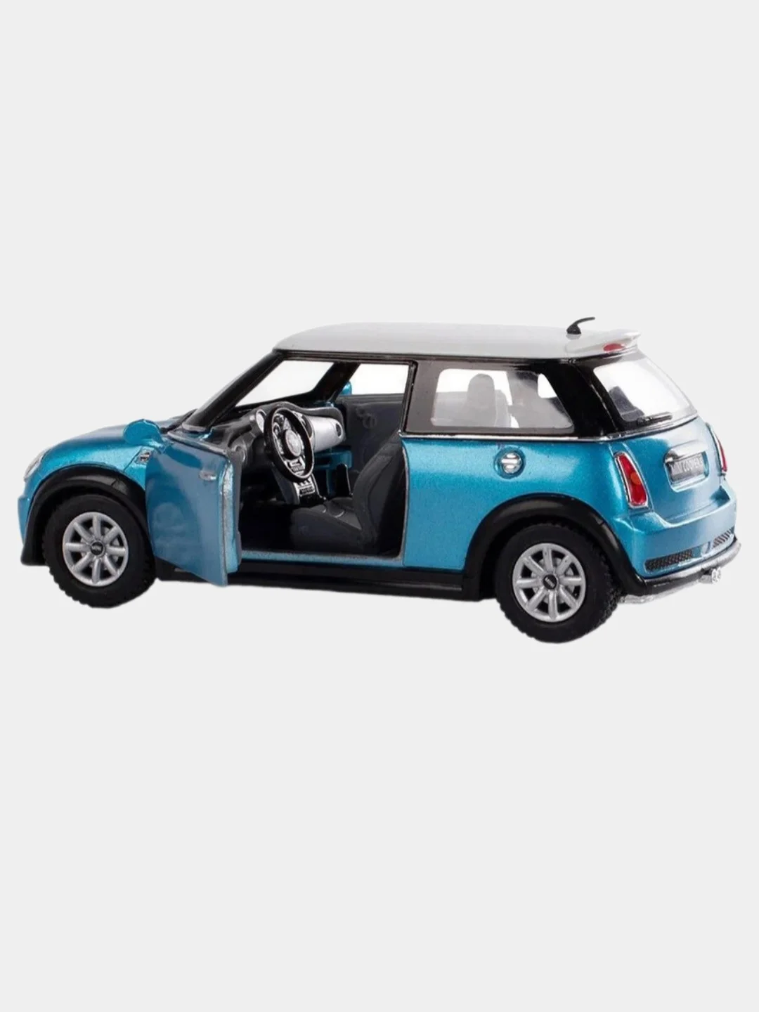 Синий машинка металлическая инерционная Mini Cooper S KT5059 1:28 KINSMART
