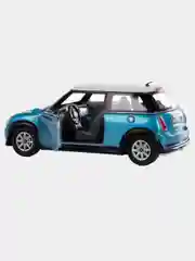 Синий машинка металлическая инерционная Mini Cooper S KT5059 1:28 KINSMART