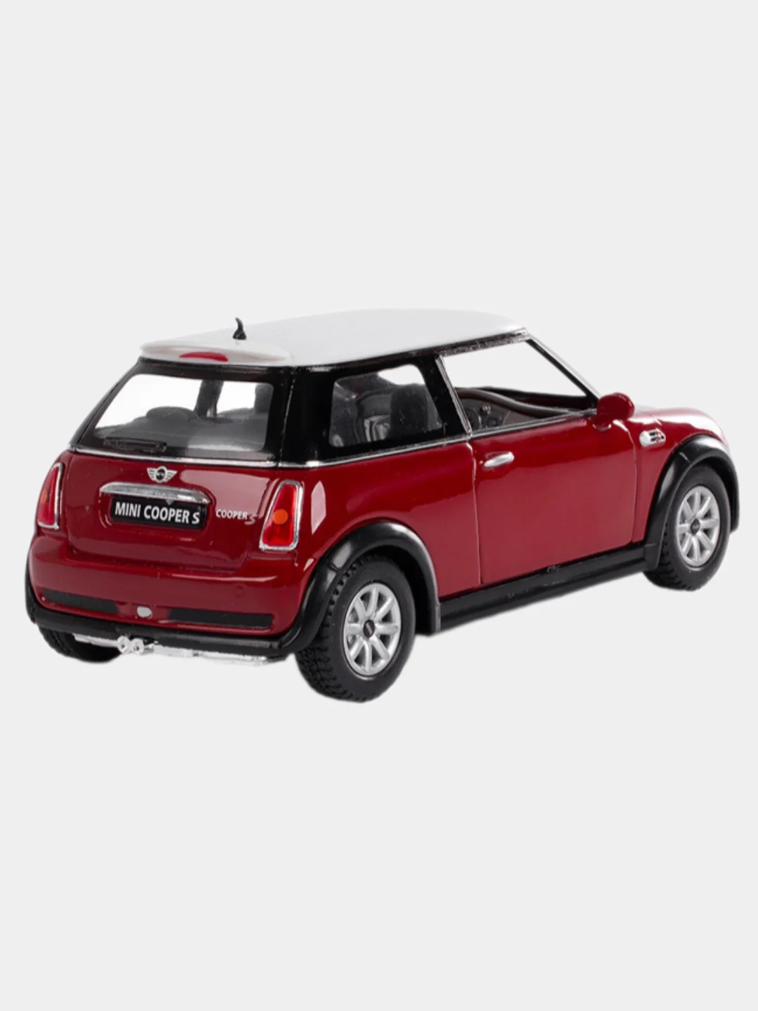 Бордовый машинка металлическая инерционная Mini Cooper S KT5059 1:28 KINSMART