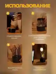 Белый увлажнитель воздуха для дома с подсветкой аромадиффузор
