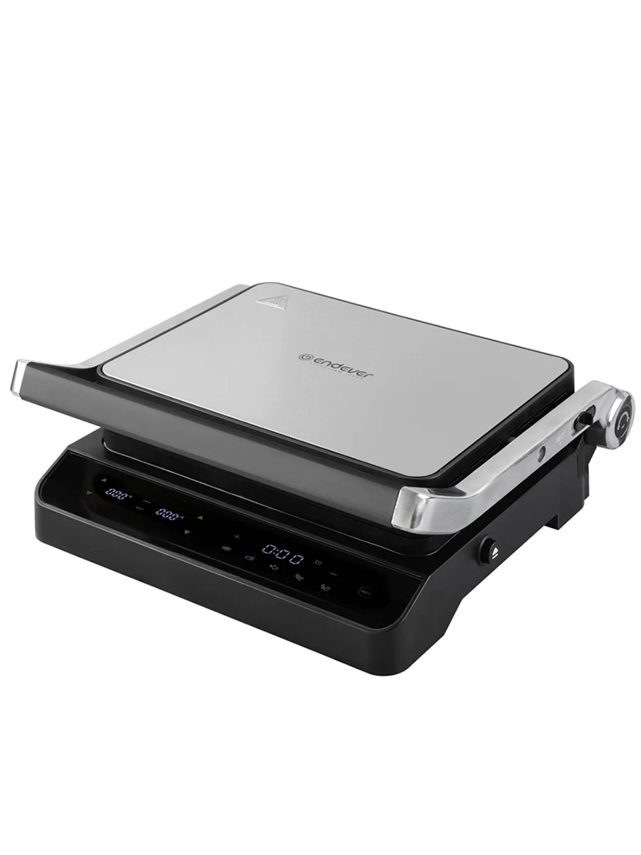 Черный электрический пресс-гриль Endever Grillmaster-245