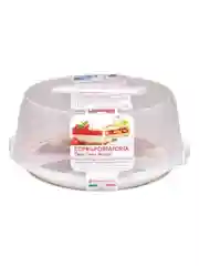 Тортница Cosmoplast "Оазис", диаметр 28 см, пластик