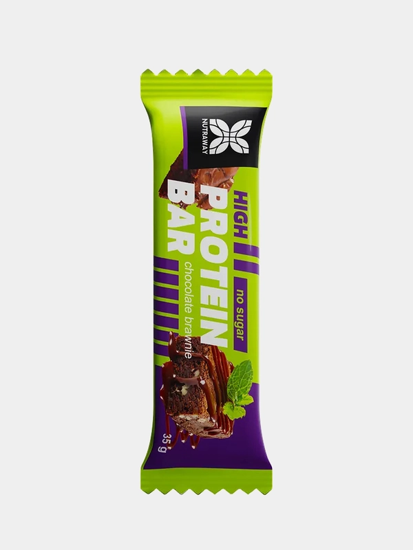 Протеиновый батончик NUTRAWAY со вкусом "Шоколадный брауни", 35 г