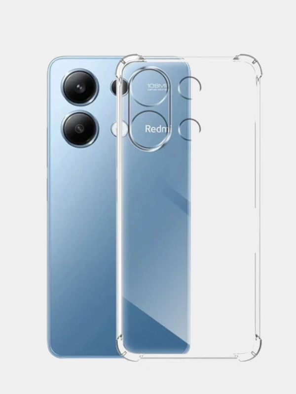 Чехол Redmi Note 13 Pro 4G / Редми Нот 13 Про 4Г, прозрачный, силиконовый, противоударный