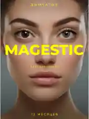 Серый меланж цветные контактные линзы Magestic