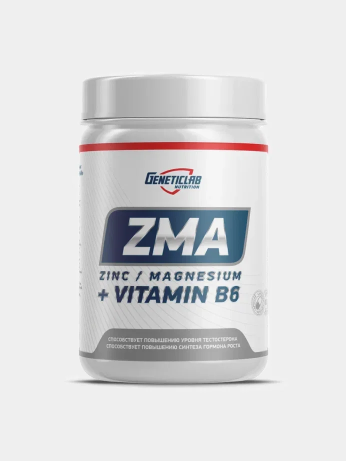 БАД Тестостероновый бустер ZMA GeneticLab Nutrition, 60 капсул