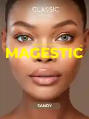 Зелёный хаки цветные контактные линзы Magestic