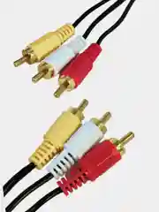 Кабель видео 3RCA-3RCA "Тюлбпан" (позолоченные наконечники)