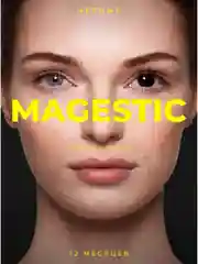 Черный цветные контактные линзы Magestic