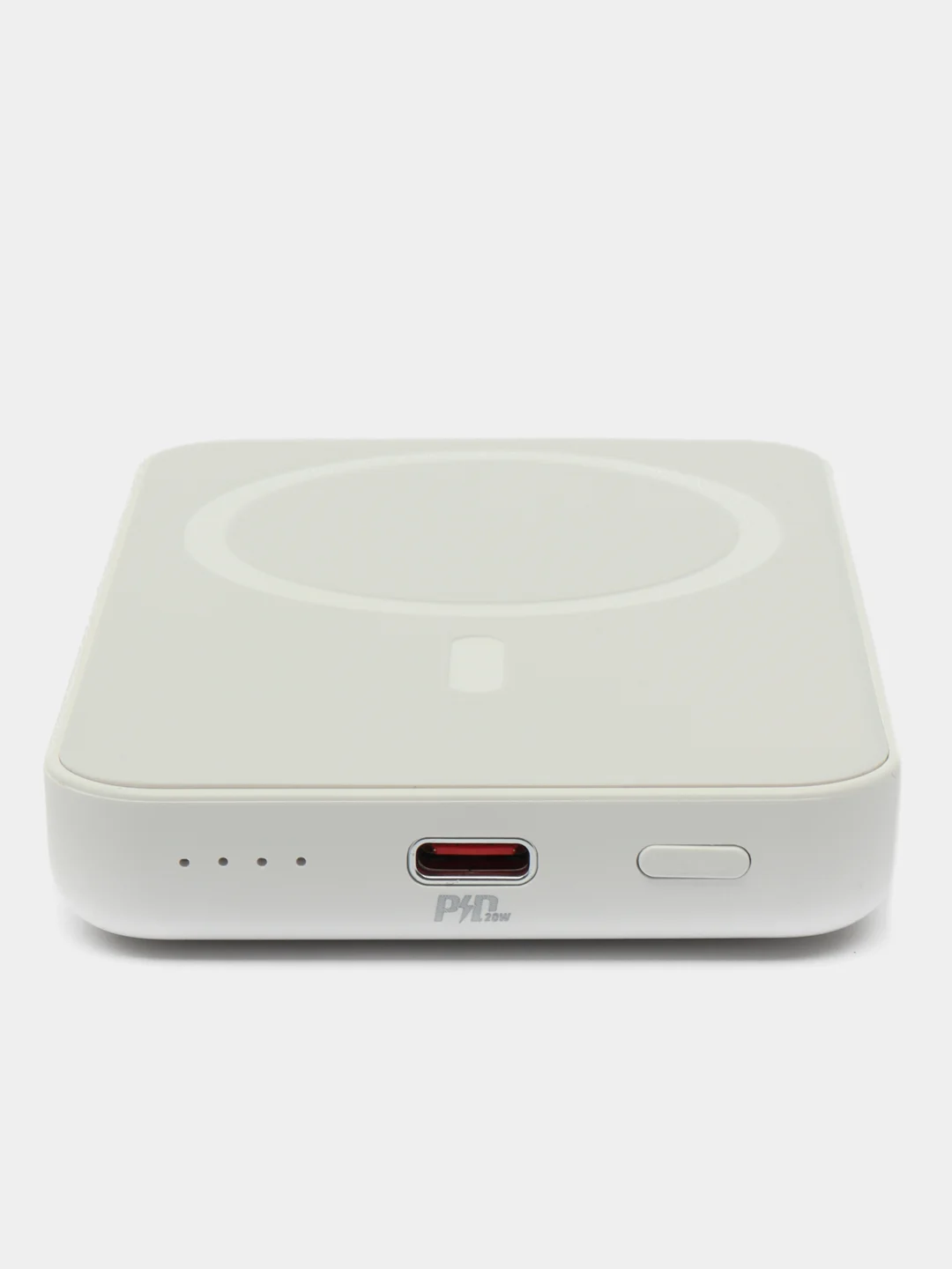 Белый повербанк magsafe для iPhone с быстрой зарядкой 20W Hoco J109 5000 mAh
